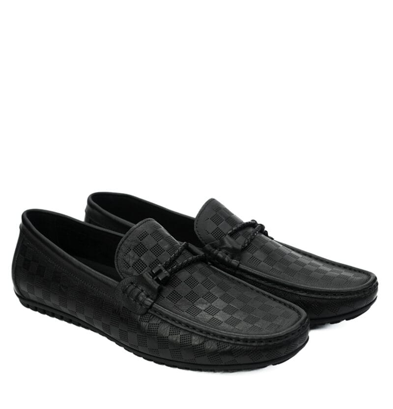 Classic Cheque Slip-On Black