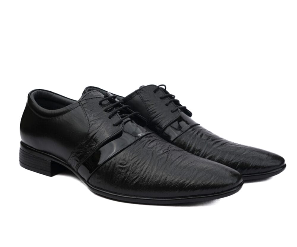 Formal Crumbar Leather Lace-Up Black