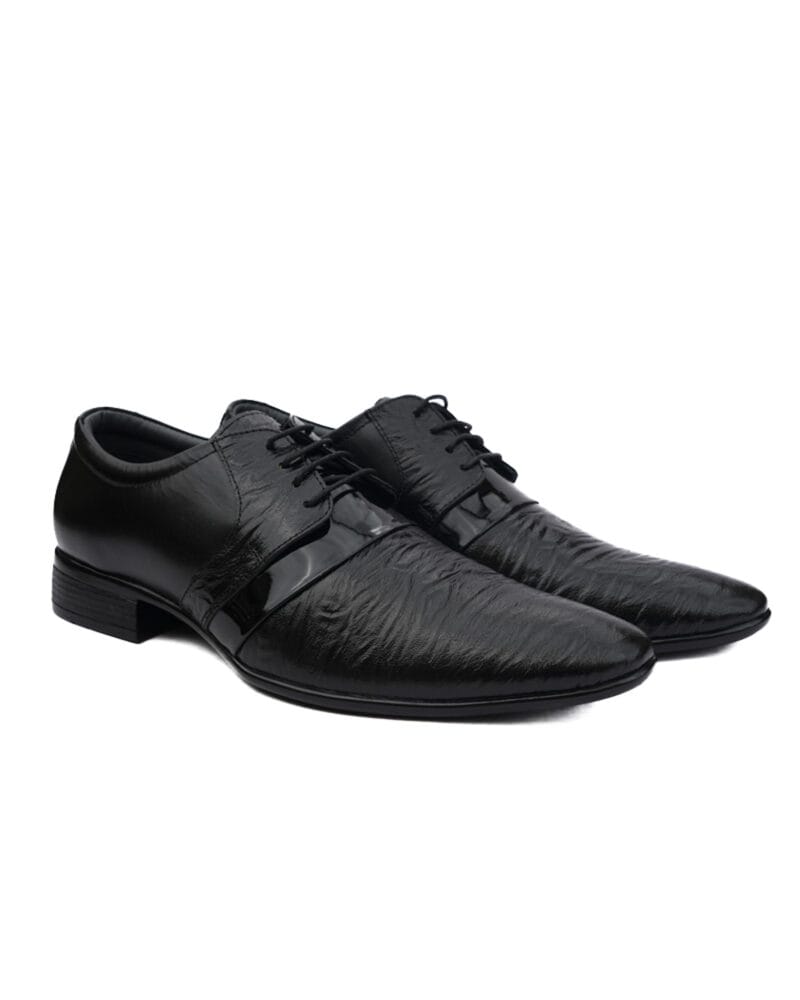 Formal Crumbar Leather Lace-Up Black