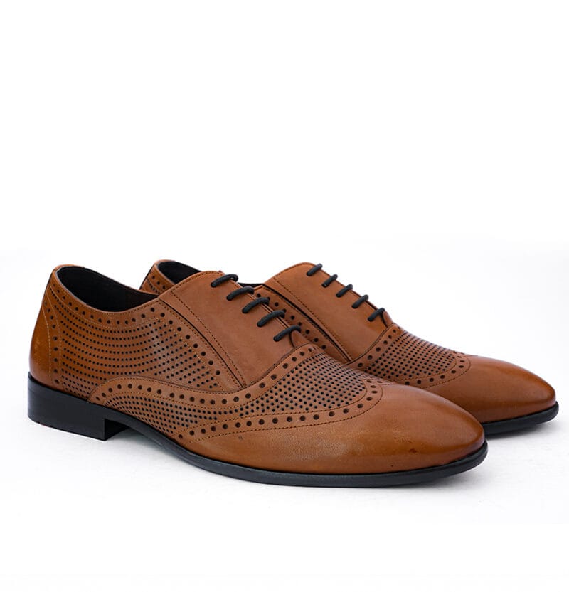 Formal Leather Lace-Up Brown