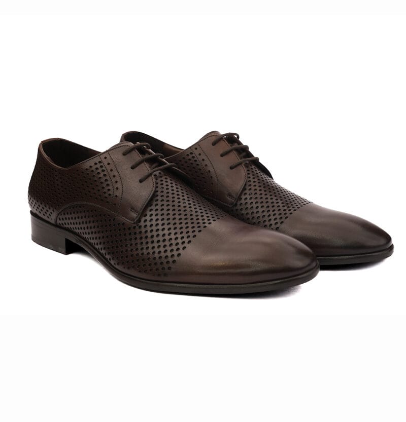 Formal leather-printed lassup