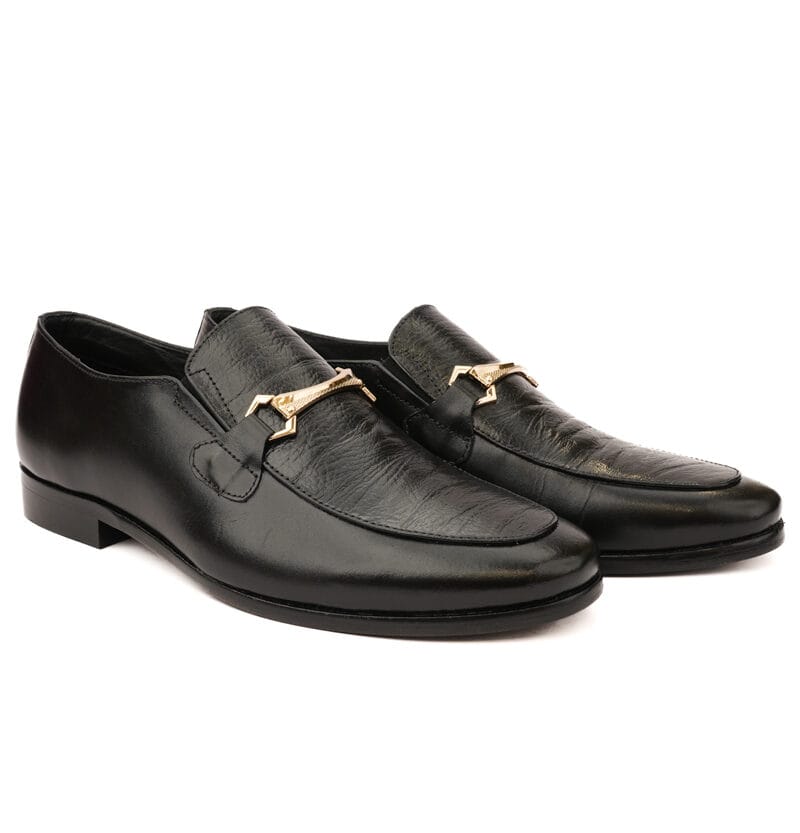 Crumbled leather Bulkat Moccasin Black