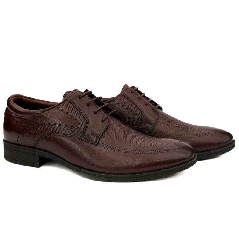 Perimun Formal Leather Lace-Ups Tan