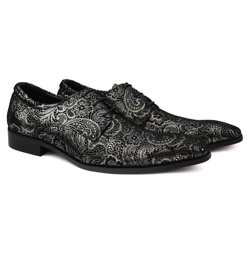 Premium Textured lace-Up Silver