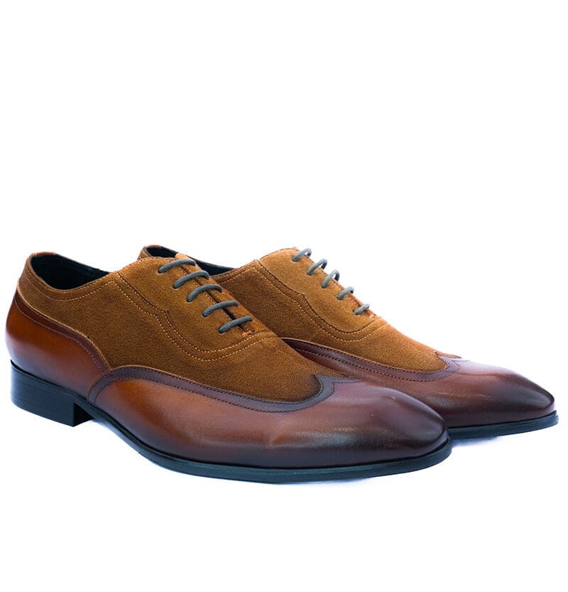 Semi Suede Brogues Tan