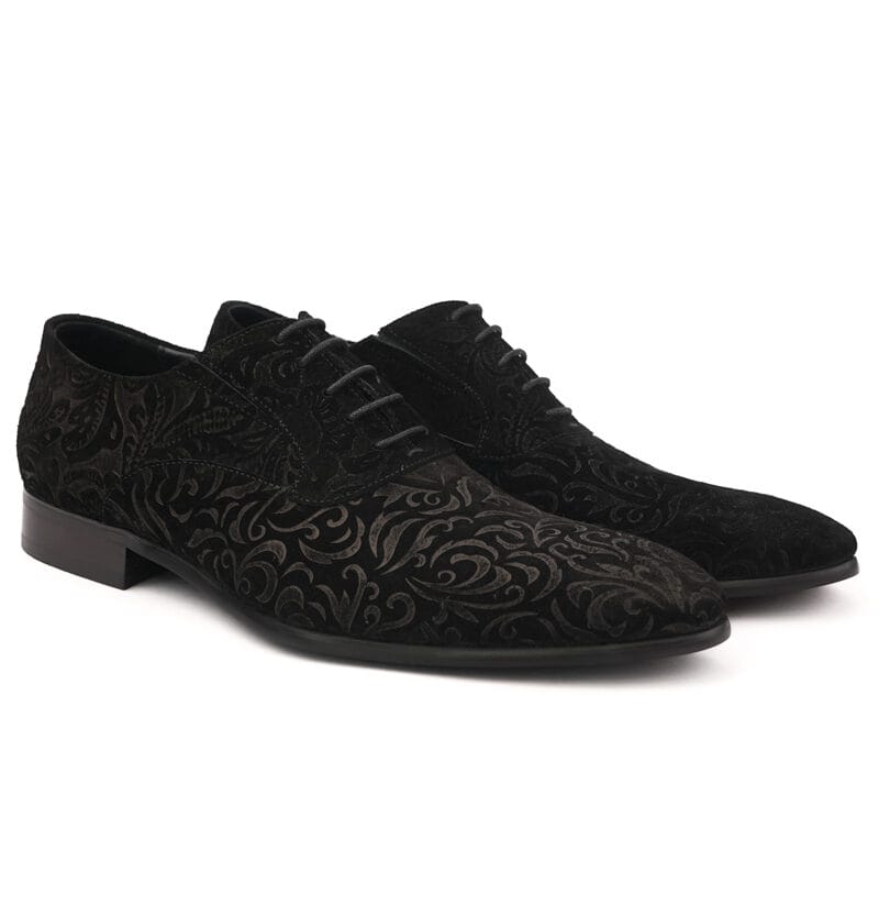 Swad Textured Lace-Up Black